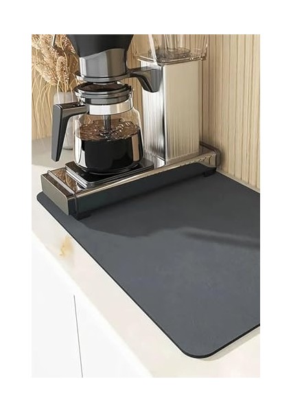 Kurutma Matı Süper Su Emici Tezgah Üstü Bulaşıklık Mikrofiber Paspas Siyah 35X50CM fiyatları