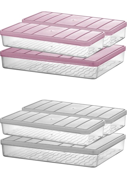 Home Nora 3'lü 1 Büyük + 2 Küçük Boy Gri