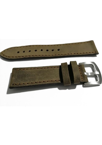 & Fosil Uyumlu Greyzı Deri Saat Kordonu 22 mm (276) fırsatları