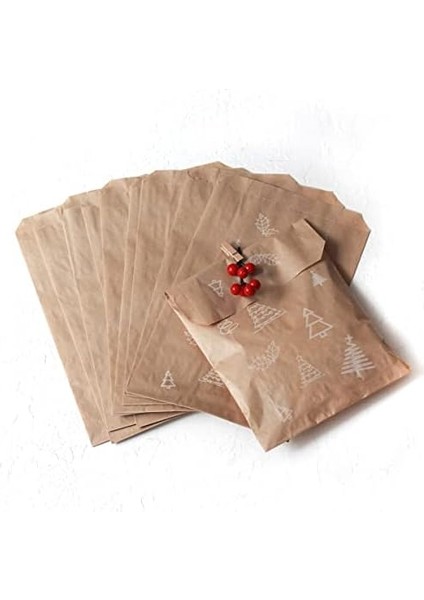 Çam Desenli Kese Kağıdı, Kraft 18X30-100 Adet fiyatları