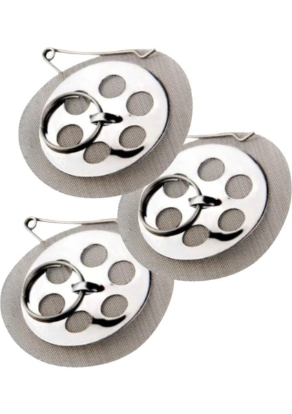 Demleme Süzgeci, 3'lü Set, Demlik Içi Sök-Tak Süzgeç, Universal Uyumlu