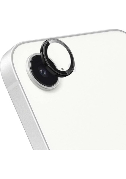 iPhone 16E Tekli Kamera Lens Koruma Camı Siyah