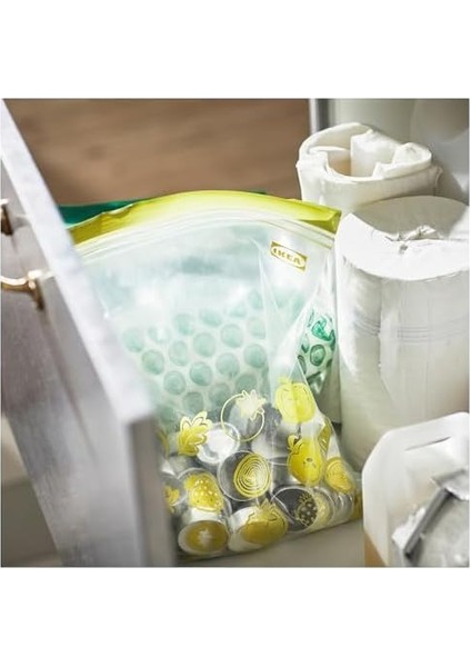 Plastik Torba Istad, 30 Adet Paket, Şunlardan Oluşur: 15 Torba 6 L (28,5 x 41 Cm) ve 15 Torba 4,5 L (27 x 34 Cm), Tekrar Kullanılabilir, Çünkü Tekrar Kapatılabilir fiyatları