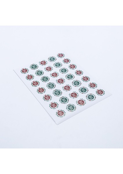 Sticker, Renkli Happy New Year, 3 Cm, 525 Adet