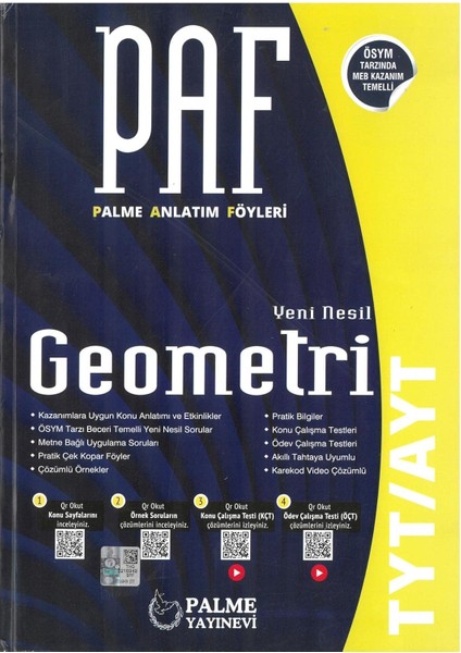 Tyt-Ayt Geometri Palme Anlatımlı Föyleri