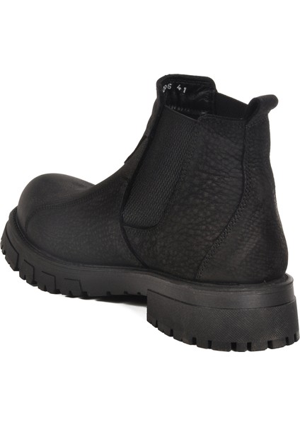 Siyah Nubuk Hakiki Deri Erkek Chelsea Bot fırsatları