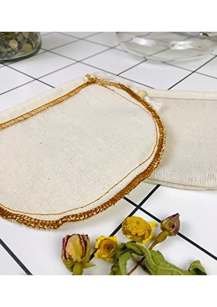 Yoga And Food 2 Adet Demlik Yıkanabilir Kumaş Çay Kesesi - Organik, EKOLOJIK,%100 Ham Ağartılmamış Ham Pamuk (Demlik Boy) modelleri