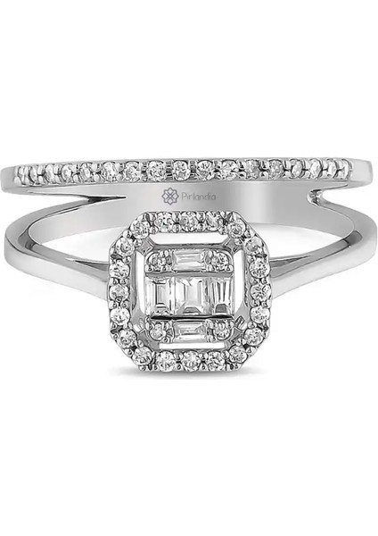 0,29 Karat Pırlanta Baget Yüzük