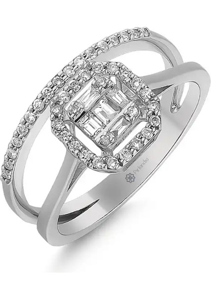 0,29 Karat Pırlanta Baget Yüzük fiyatları