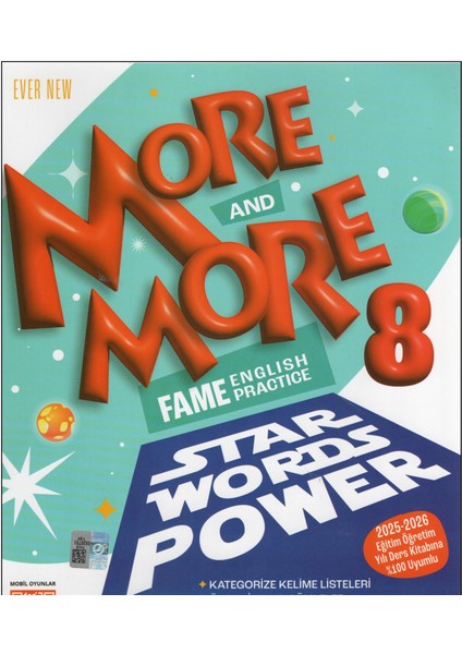 Kurmay Elt 8. Sınıf Star Words Power İngilizce Kelime Kitabı 120 Sayfa