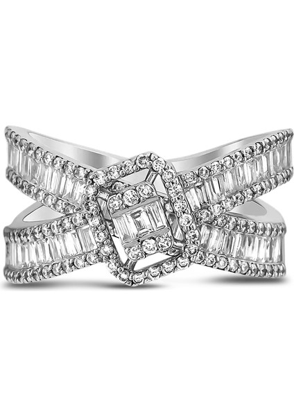 1,13 Karat Pırlanta Baget Yüzük