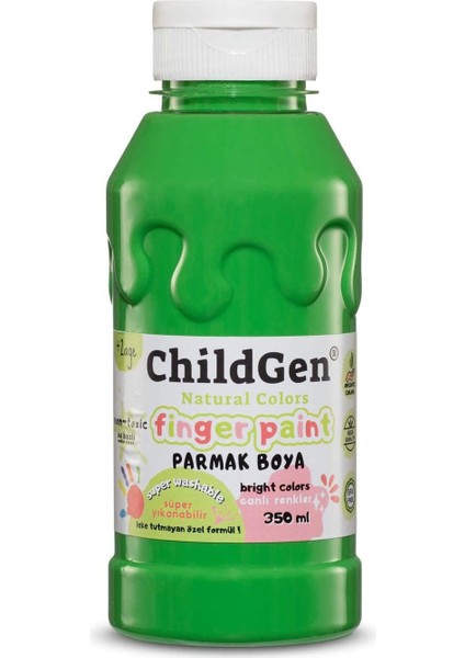 Yıkanabilir Parmak Boya 350ML - Yeşil