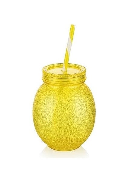 Akrilik Limon Pipetli Bardak 650ML | Ferahlatıcı ve Renkli 650ML Akrilik Limon Pipetli Bardak - Yazın Serinletici Lezzetleri Deneyimleyin! modelleri