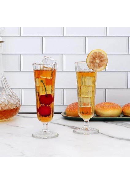 Flüt Meşrubat Kahve Yanı Su Bardağı Sunum Servis Bardağı Flut Bardak 6 Adet modelleri