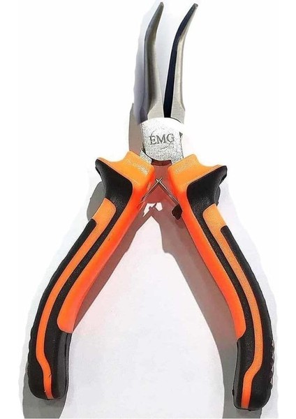 Mini Yaylı Eğik Uçlu Karga Burun Pense - Boncuk Kaynak Pensesi