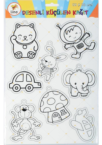 Desenli Küçülen Kağit 21 x 30 cm