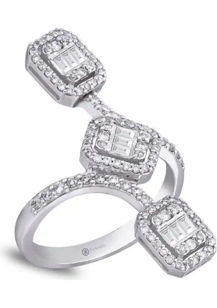 0,73 Karat Pırlanta Baget Yüzük fiyatları