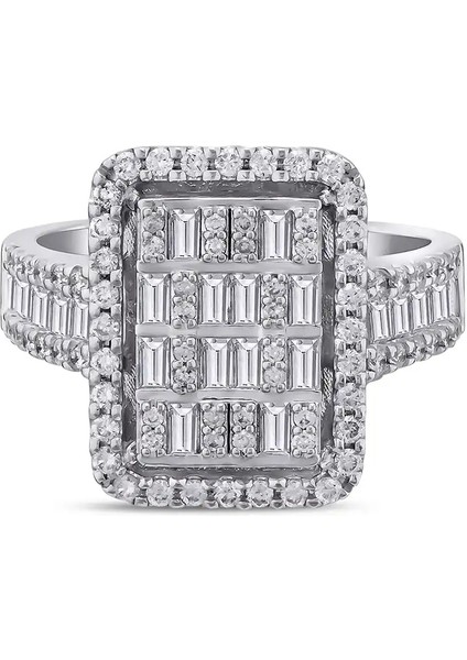 1,08 Karat Pırlanta Baget Yüzük