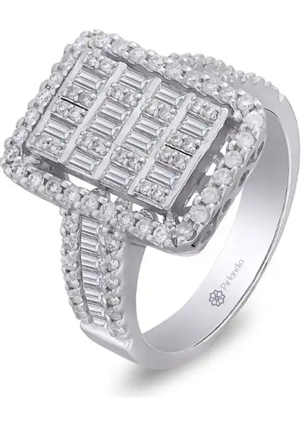 1,08 Karat Pırlanta Baget Yüzük fiyatları