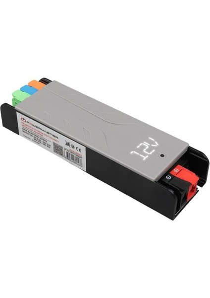 Zemheri Powermaster PM-26843 12/24/36/48 Volt 4 Amper 100 Watt Metal Kasa Kademeli Adaptör Voltaj Göstergeli 148X43X27MM