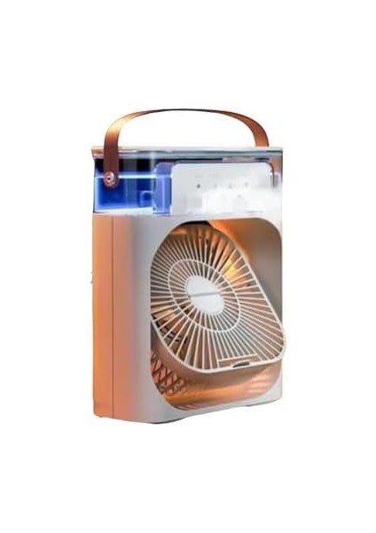 Vantilatör Mini Fan 5 Spreyli Su Püskürtmeli 600 ml Buhar Makinesi Nemlendirici Mini Klima Rgb modelleri