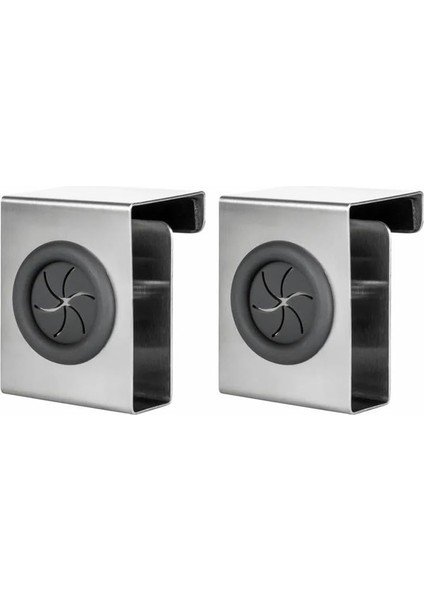 Mutfak Kapı Askısı - Paslanmaz Çelik, Delme Gerektirmez, Havlu ve Bez Askısı, 5 x 6 x 4 cm