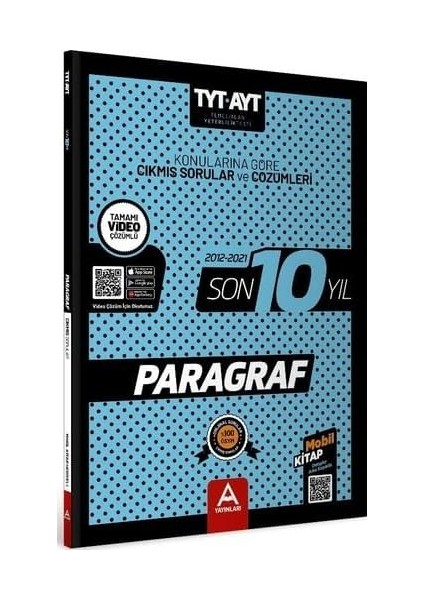 Yayınları Tyt-Ayt Paragraf Son 10 Yıl Soru ve Çözümleri