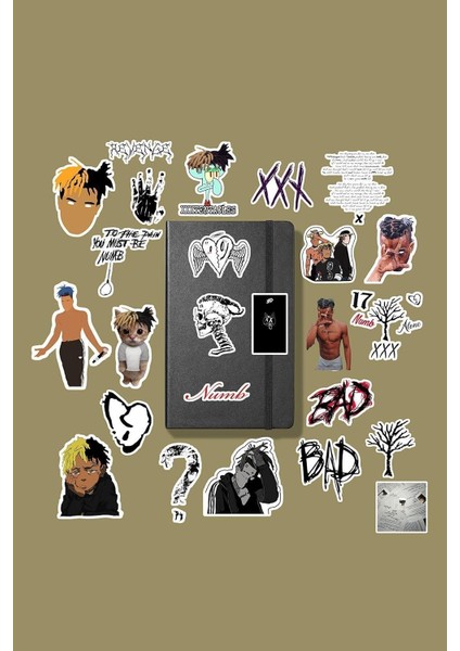 Major Selection Xxxtentacion Sticker Paketi/bullet Journal Defter Çıkartma Ajanda Laptop Etiket, 8689988557458