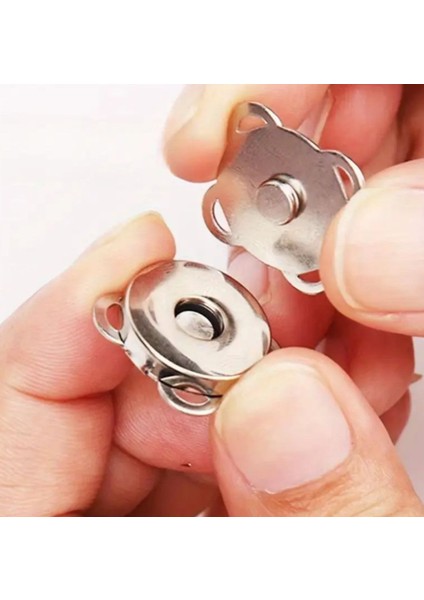 Mıknatıslı Dikilebilen Çıtçıt, Kıyafet Çıtçıtı, Çanta Çıtçıtı, Cüzdan Çıtçıtı 10 Adet Gümüş fiyatları