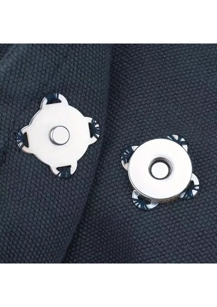 Mıknatıslı Dikilebilen Çıtçıt, Kıyafet Çıtçıtı, Çanta Çıtçıtı, Cüzdan Çıtçıtı 10 Adet Gümüş modelleri