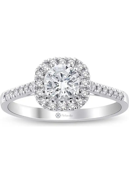 1,2 Karat Pırlanta Topaz Yüzük