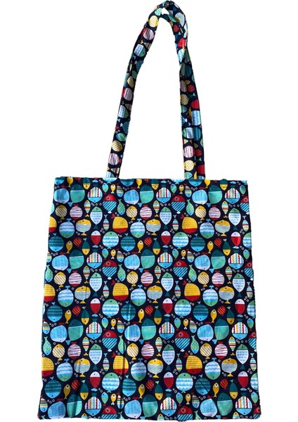 Shop - Balık Baskılı Bez Çanta