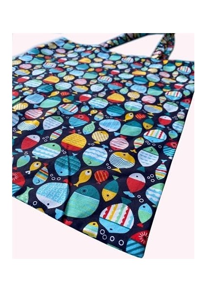 Shop - Balık Baskılı Bez Çanta fiyatları