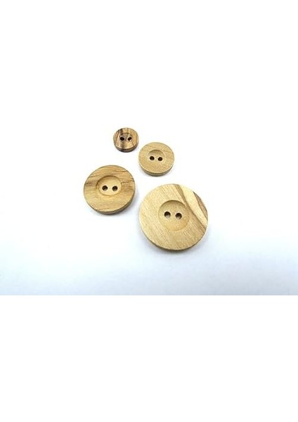 Düğme,ahşap, 2 Delik Yazı Model, Doğal Ahşap, Zeytin AĞACI,100 Adet 25MM-40L Düğme modelleri