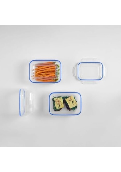 Home Sızdırmaz Kapaklı 6'lı Saklama Kabı Seti, Contalı Pp Plastik, Çeşitli Boyutlar (3X975 Ml, 3X1400 Ml), Gıdaları Güvenle Saklayın, Mutfakta Düzen Sağlayıcı modelleri