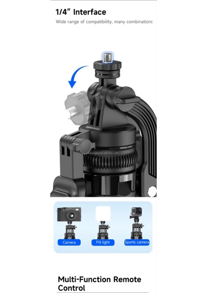 Hareket Algılama ve Yüz Takip Sistemli 183 cm Tripod 360° Dönen Uzaktan Kumandalı Selfie Çubuğu ve Gimbal indirimleri