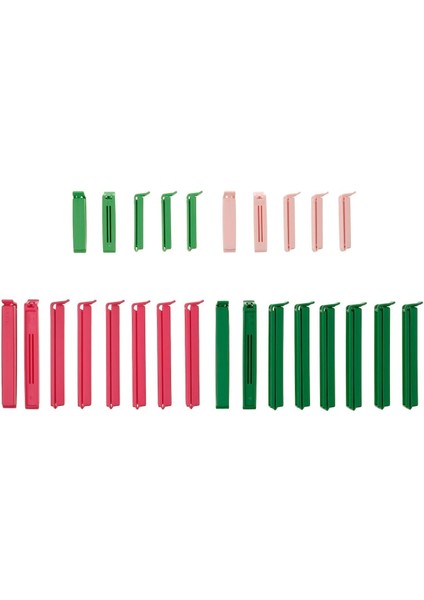 Bevara Saklama Torbası Için Kilit Klipsleri - 26 Adet, Tekrar Kullanılabilir, Gıda Maddelerine Uygun, Hava Geçirmez Kilit - Mutfak ve Ev Için Ideal