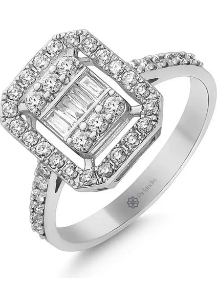 0,55 Karat Pırlanta Baget Yüzük fiyatları