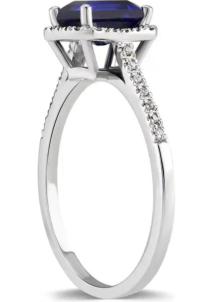 1,65 Karat Pırlanta Safir Yüzük fiyatları