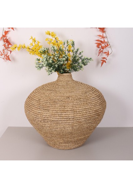 Mylamp Garlıc Rafya Sepet- Saksı 60X60 cm fiyatları