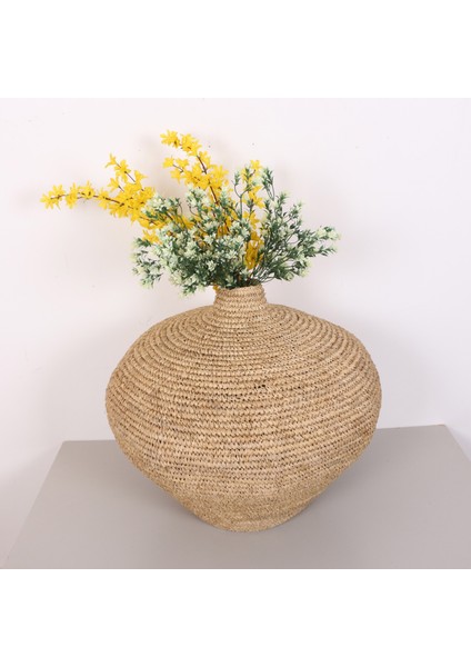 Mylamp Garlıc Rafya Sepet- Saksı 60X60 cm fırsatları