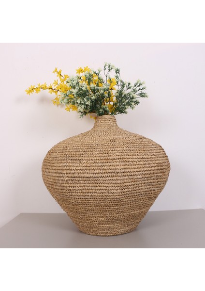 Mylamp Garlıc Rafya Sepet- Saksı 60X60 cm indirimleri