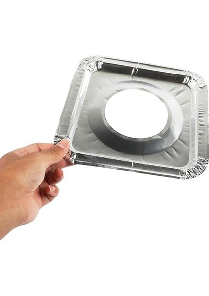 10'lu Alüminyum Ocak Üstü Yağ Koruyucu Levha - 23X23 cm Kare Şekilli, Yüksek Isıya Dayanıklı ve Temizlenebilir Alüminyum Mutfak Koruma Levhası fiyatları