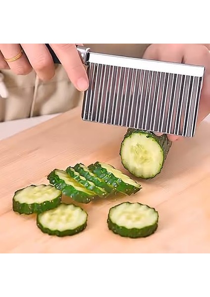 Dilimleyici Dalgalı Kenar Büyük Boy (Sarı) modelleri