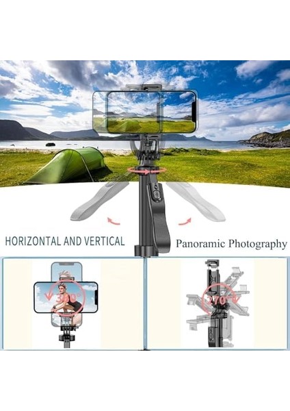 Bluetooth Uzaktan Kumandalı Selfie Çubuğu Tripod - 360° Döner, 150 cm Ayarlanabilir, Hafif Taşınabilir, iPhone ve Android Uyumlu, Vlog, Video, Seyahat Için fiyatları