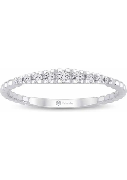 0,13 Karat Pırlanta Yarımtur Yüzük