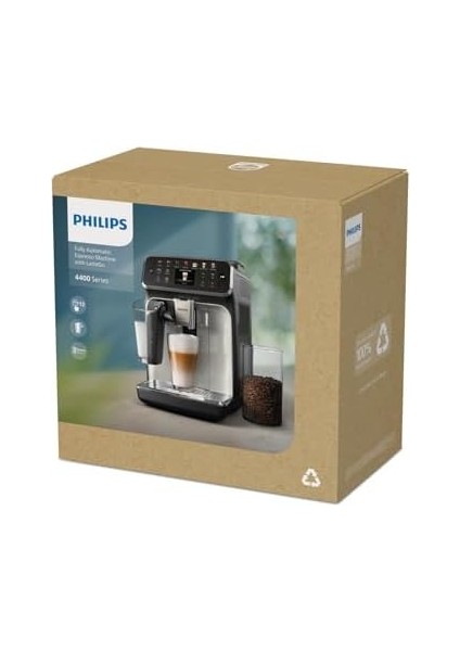 4400 Serisi Lattego Tam Otomatik Espresso Makinesi 12 Sıcak ve Soğuk Içecek, Quickstart, Silentbrew, Aquaclean (EP4446/70) fiyatları