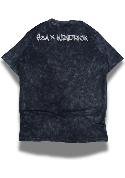Unisex Kendrick Lamar Ense Baskılı Yıkamalı T-Shirt, Oversize Sza x Kendrick Temalı Vintage Tişört fiyatları