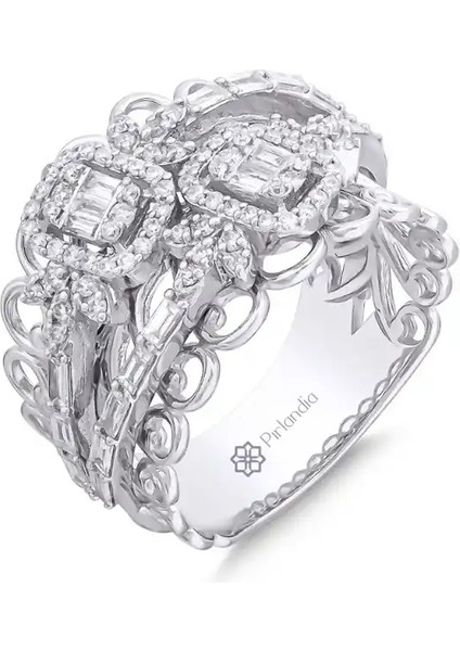 0,51 Karat Pırlanta Baget Yüzük fiyatları