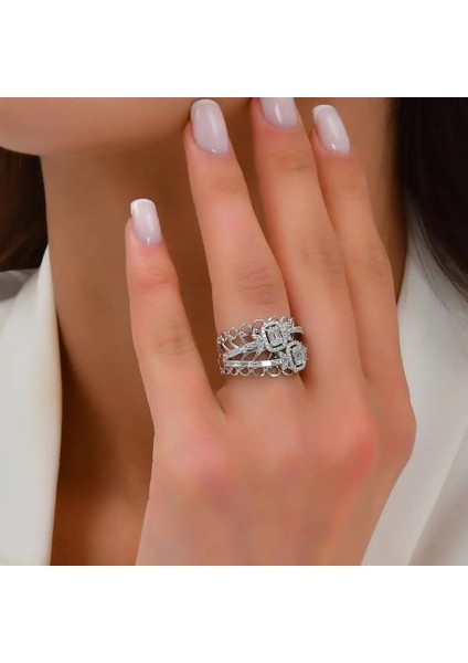 0,51 Karat Pırlanta Baget Yüzük modelleri